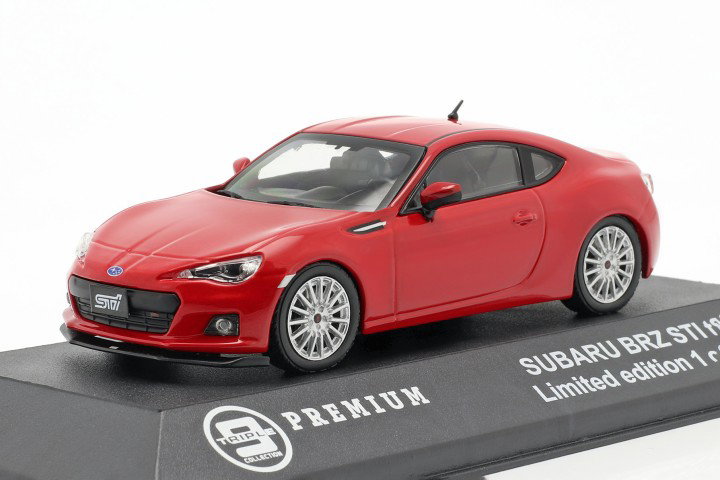 Subaru BRZ STI tS Year 2013 red 1:43 Triple 9