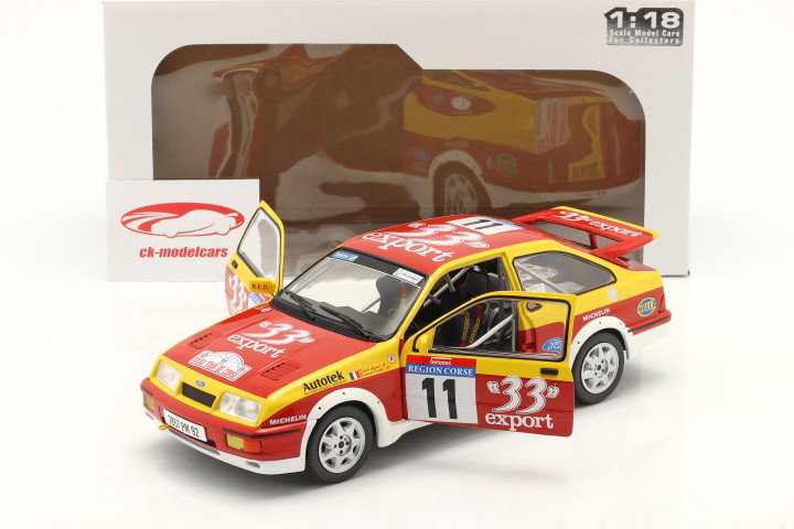 Ford Sierra RS Cosworth #11 Rallye Tour de Corse 1987 Auriol, Occelli 1:18 Solido