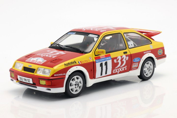 Ford Sierra RS Cosworth #11 Rallye Tour de Corse 1987 Auriol, Occelli 1:18 Solido