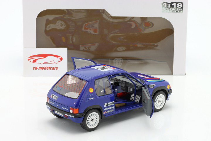 Peugeot 205 Rallye #24 Rallye Tour de Corse 1990 Bourcier, Frangin 1:18 Solido