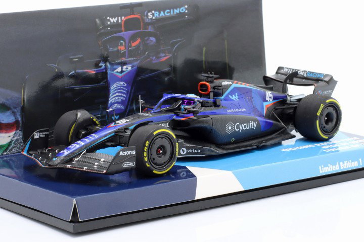 N. de Vries Williams FW44 #45 italiano GP Fórmula 1 2022 Signature Edition 1:43 Minichamps