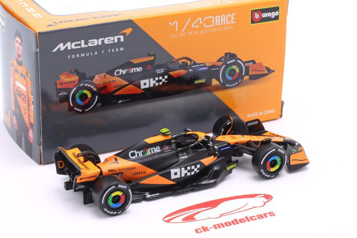 Lando Norris McLaren MCL38 #4 vincitore Miami GP formula 1 2024 1:43 Bburago