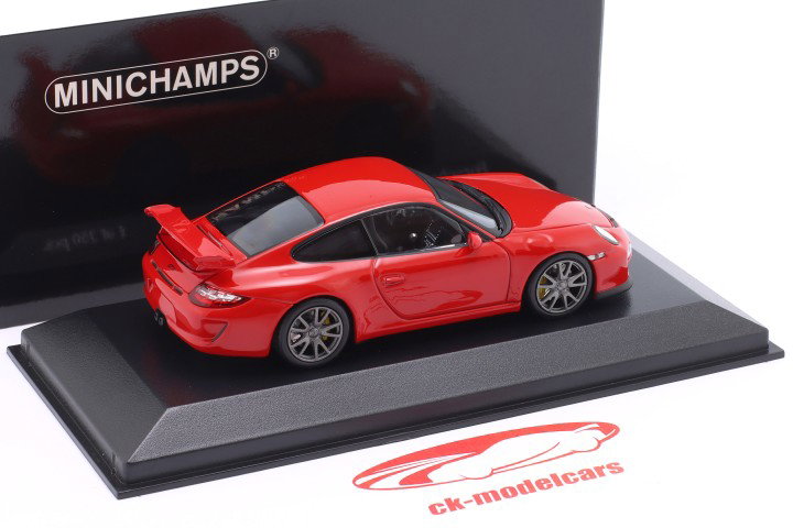 Porsche 911 (997) GT3 année de construction 2009 gardes rouge 1:43 Minichamps