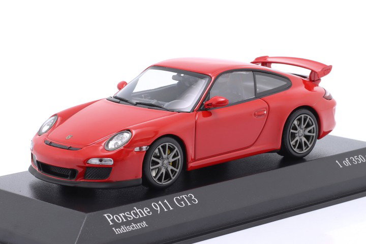 Porsche 911 (997) GT3 année de construction 2009 gardes rouge 1:43 Minichamps