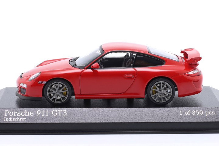 Porsche 911 (997) GT3 année de construction 2009 gardes rouge 1:43 Minichamps
