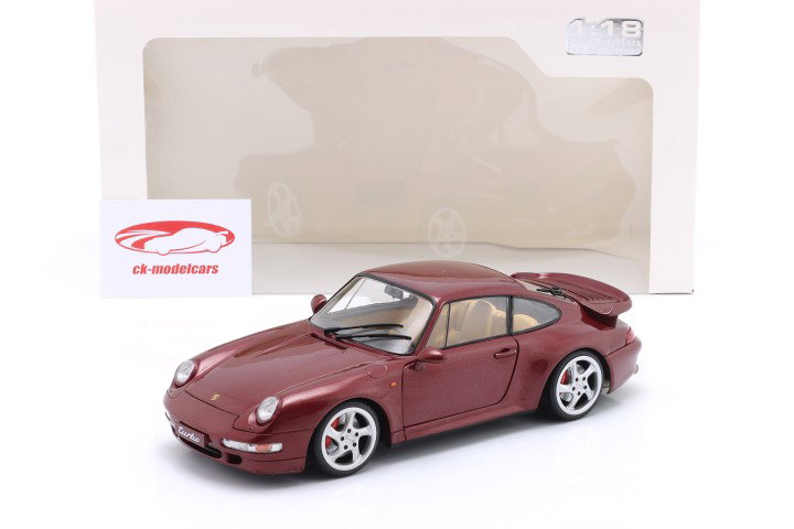 Porsche 911 (993) Turbo Ano de construção 1997 arena vermelho 1:18 Solido