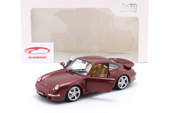 Porsche 911 (993) Turbo Ano de construção 1997 arena vermelho 1:18 Solido