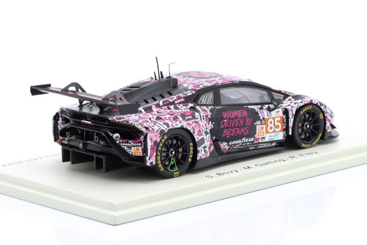 Lamborghini Huracan GT3 Evo 2 #85 Iron Dames 24h LeMans 2024 Bovy, Frey, Gatting 1:43 Spark