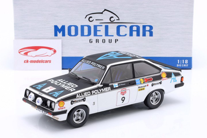 Ford Escort MK II RS 2000 #9 Lombard RAC Rallye 1977 Vatanen, Bryant 1:18 ModelCar Group
