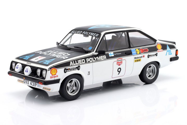 Ford Escort MK II RS 2000 #9 Lombard RAC Rallye 1977 Vatanen, Bryant 1:18 ModelCar Group