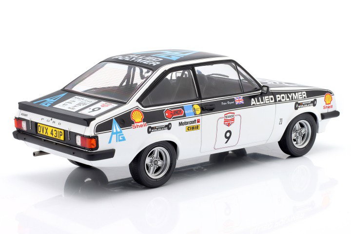 Ford Escort MK II RS 2000 #9 Lombard RAC Rallye 1977 Vatanen, Bryant 1:18 ModelCar Group