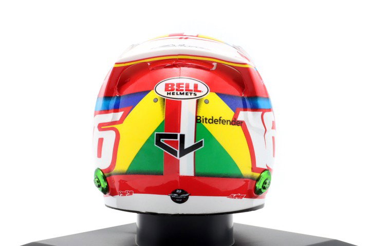 C. Leclerc Scuderia Ferrari #16 4th Brazil GP Formula 1 2022 helmet 1:5 Spark Editions