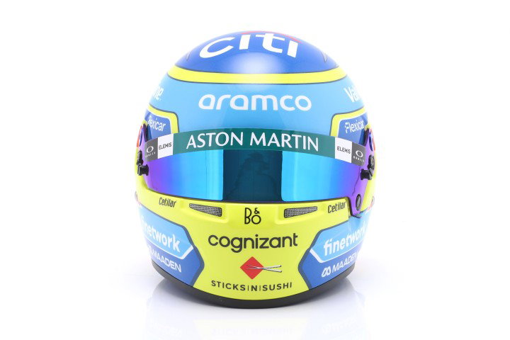 Fernando Alonso #14 Aston Martin Aramco formel 1 2025 hjelm 1:2 Bell