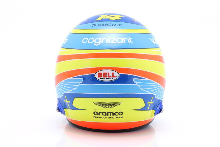 Fernando Alonso #14 Aston Martin Aramco formel 1 2025 hjelm 1:2 Bell