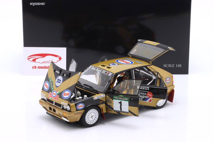Lancia Delta HF 4WD #1 Winner Rallye Piancavallo 1987 Tabaton, Tedeschini 1:18 Kyosho