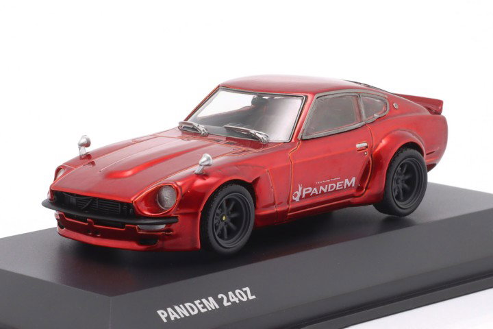 Datsun 240Z Pandem Rocket Bunny Bouwjaar 1973 rood 1:43 Solido