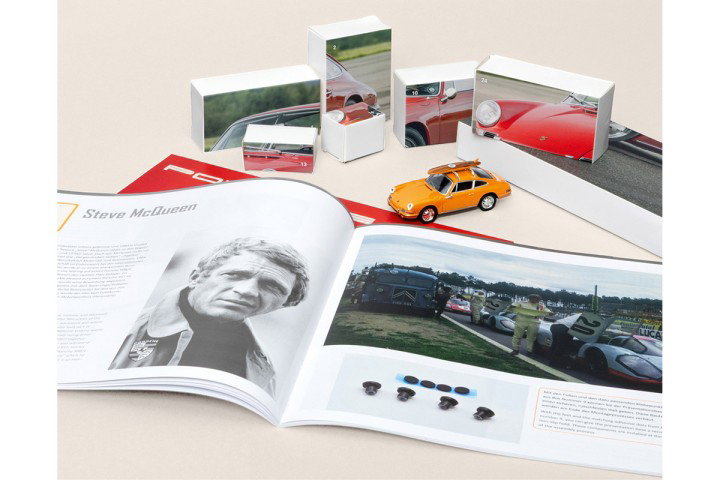 Porsche 911 Adventskalender: Porsche 911 Bahama geel 1:43 Franzis