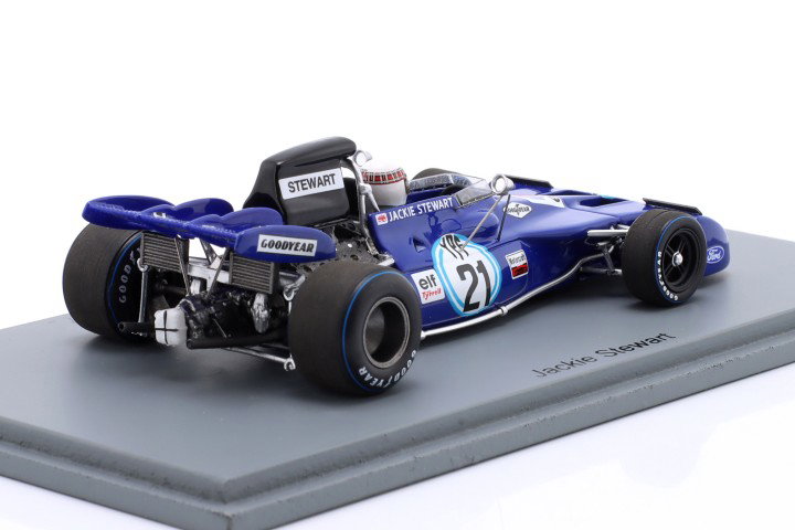 Jackie Stewart Tyrrell 003 #21 vinder Argentina GP formel 1 1972 1:43 Spark