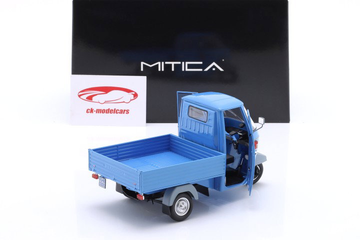 Piaggio Ape P501 Pick-Up Byggeår 1979 blå 1:18 MITICA