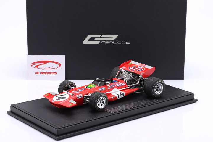 Chris Amon March 701 #14 2. Frankrig GP formel 1 1970 1:18 GP Replicas
