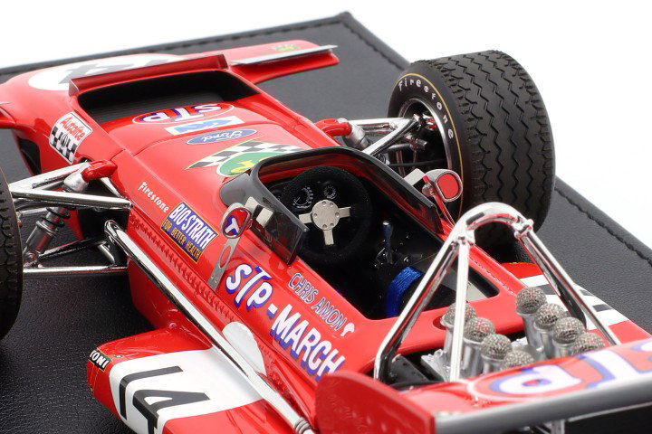 Chris Amon March 701 #14 2. Frankrig GP formel 1 1970 1:18 GP Replicas