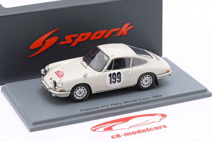 Porsche 912 #199 Rallye Monte Carlo 1968 Markowski, Wangrat 1:43 Spark