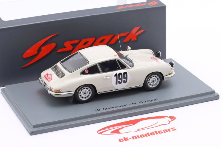 Porsche 912 #199 Rallye Monte Carlo 1968 Markowski, Wangrat 1:43 Spark