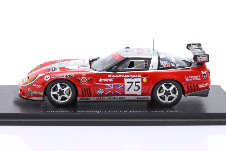 Callaway Corvette #75 24h LeMans 1995 Donovan, O'Brien, Agusta 1:43 Spark