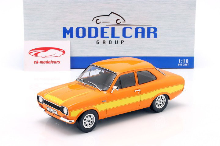 Ford Escort MK I RS 2000 year 1973 orange / yellow 1:18 ModelCar Group