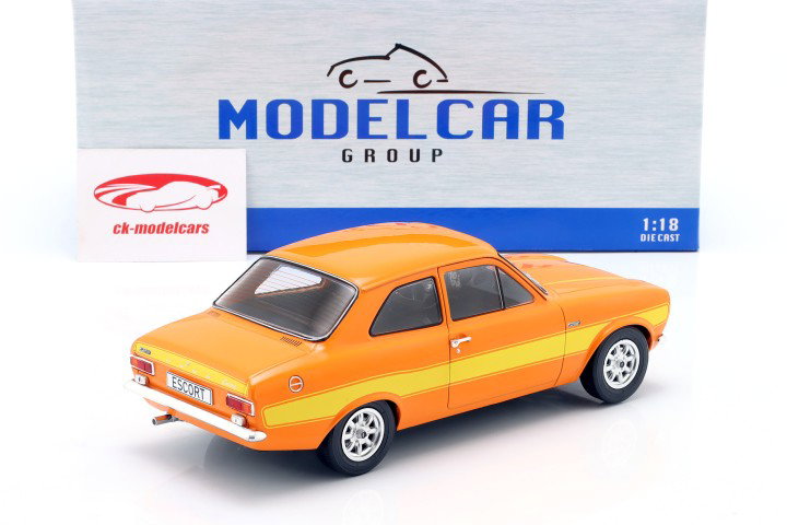 Ford Escort MK I RS 2000 year 1973 orange / yellow 1:18 ModelCar Group