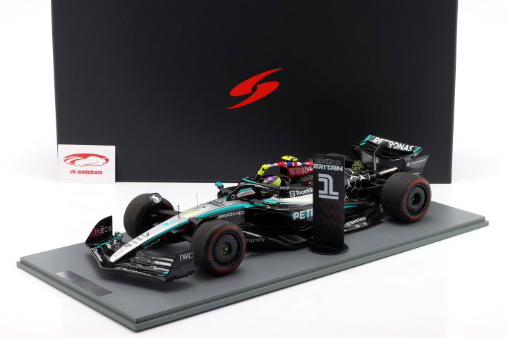 L. Hamilton Mercedes-AMG F1 W15 #44 ganhador Britânico GP fórmula 1 2024 1:12 Spark