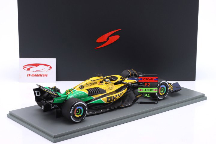 Oscar Piastri McLaren MCL38 #81 2º Monaco GP fórmula 1 2024 1:18 Spark