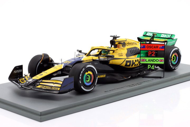 Oscar Piastri McLaren MCL38 #81 2º Monaco GP fórmula 1 2024 1:18 Spark