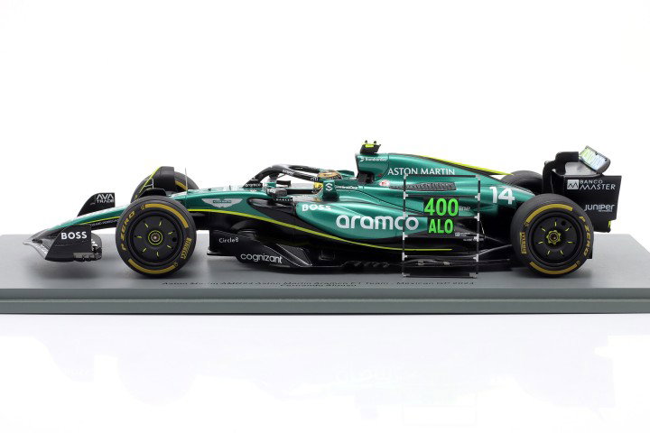 Fernando Alonso Aston Martin AMR24 #14 Mexique GP formule 1 2024 1:18 Spark