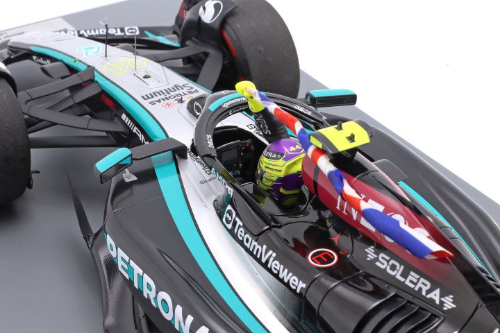 L. Hamilton Mercedes-AMG F1 W15 #44 ganhador Britânico GP fórmula 1 2024 1:12 Spark