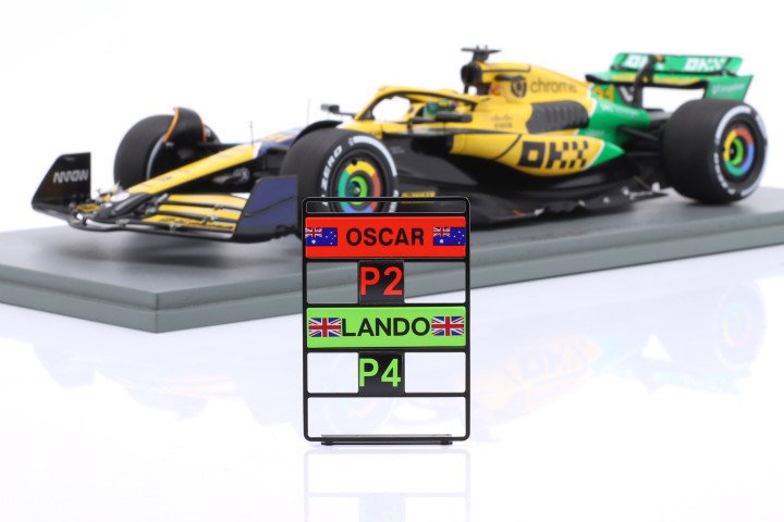 Oscar Piastri McLaren MCL38 #81 2º Monaco GP fórmula 1 2024 1:18 Spark