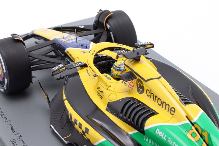 Oscar Piastri McLaren MCL38 #81 2º Monaco GP fórmula 1 2024 1:18 Spark