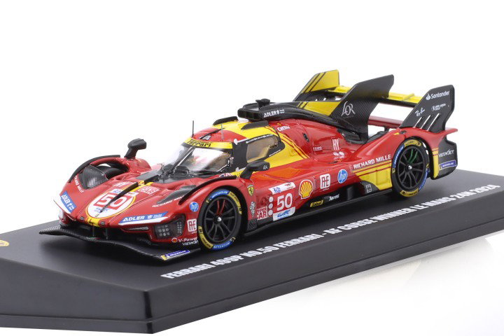 Ferrari 499P #50 ganador 24h LeMans 2024 Nielsen, Fuoco, Molina 1:64 LookSmart