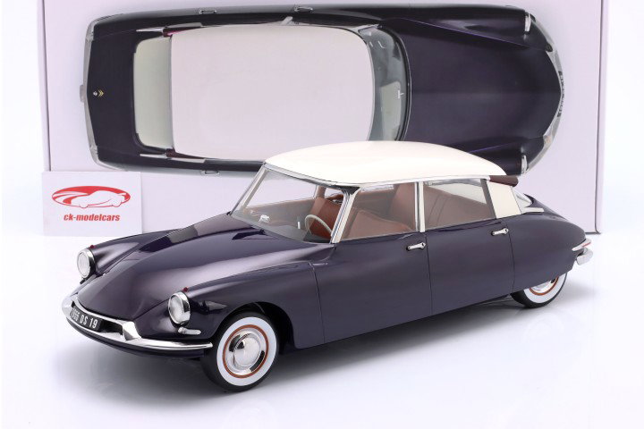 Citroen DS19 Byggeår 1955 violet / beige 1:12 Norev