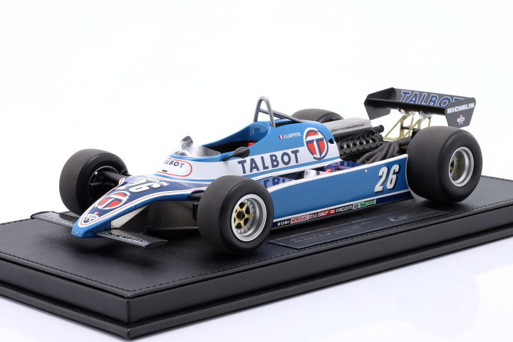 Jacques Laffite Ligier JS17B #26 6. USA Øst GP formel 1 1982 1:18 GP Replicas