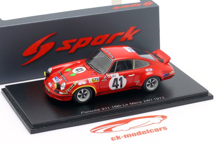 Porsche 911 Carrera RS #41 24h LeMans 1973 Selz, Vetsch 1:43 Spark