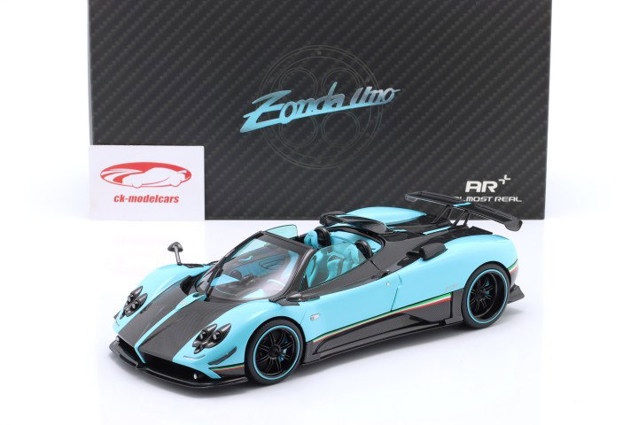 Pagani Zonda Uno Año de construcción 2016 azul claro 1:18 Almost Real