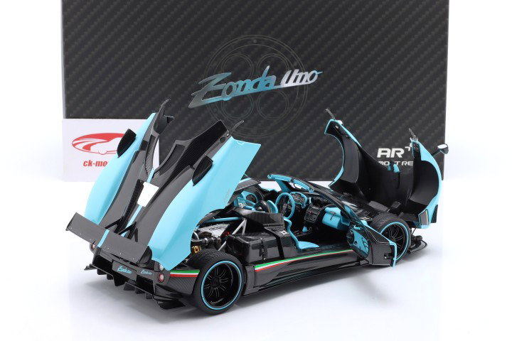Pagani Zonda Uno Año de construcción 2016 azul claro 1:18 Almost Real