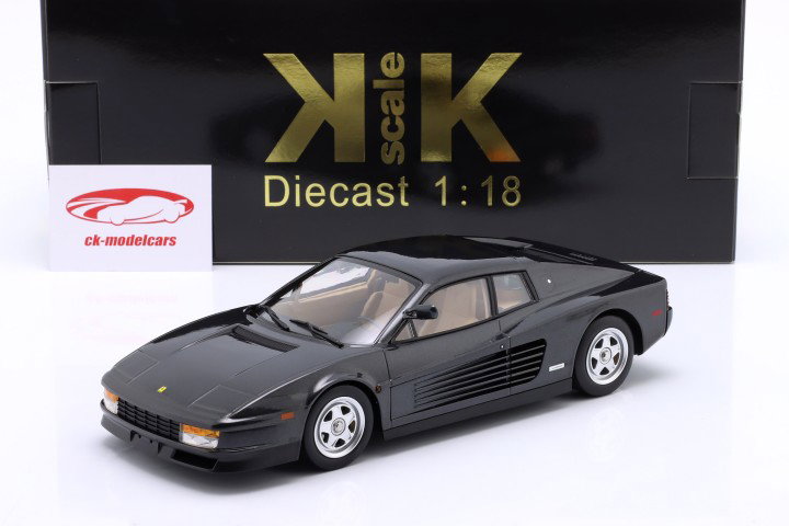 Ferrari Testarossa Amerikaanse versie Miami Vice 1984 antraciet 1:18 KK-Scale