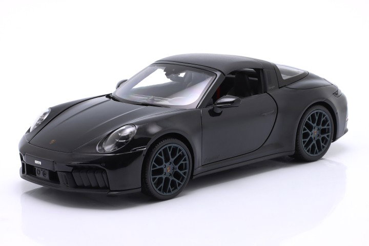 Porsche 911 (992.2) Targa 4 GTS Hybride Année de construction 2025 noir 1:18 Maisto