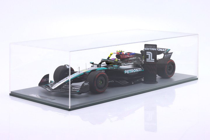 L. Hamilton Mercedes-AMG F1 W15 #44 ganhador Britânico GP fórmula 1 2024 1:12 Spark