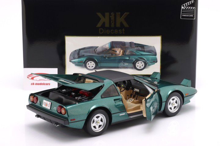 Ferrari 308 GTS QV Amerikaanse versie 1982 (Tv-serie Magnum) groente metalen 1:12 KK-Scale