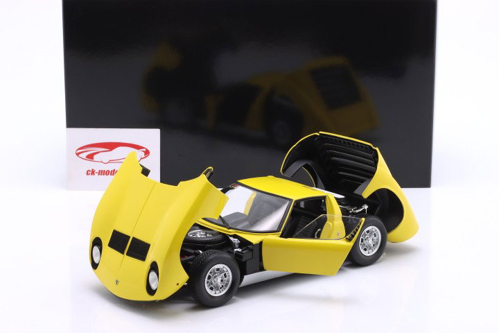 Lamborghini Miura P400 Année de construction 1968 jaune 1:18 Kyosho
