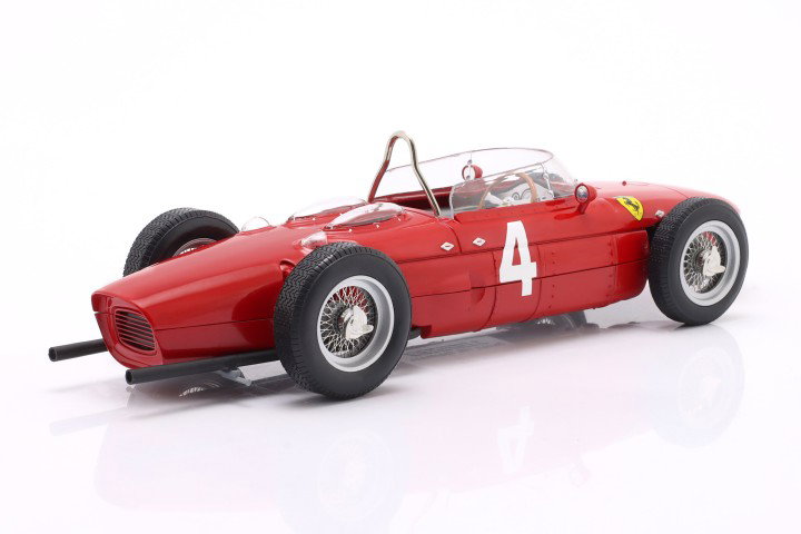 Graf Berghe v. Trips Ferrari 156 Sharknose #4 ganhador Britânico GP fórmula 1 1961 1:18 WERK83