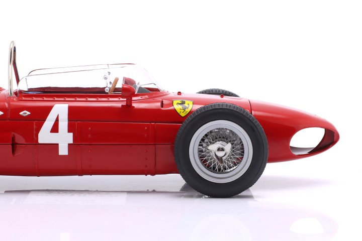 Graf Berghe v. Trips Ferrari 156 Sharknose #4 ganhador Britânico GP fórmula 1 1961 1:18 WERK83